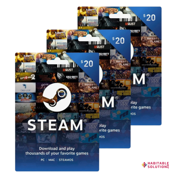 Steam Gift Card by [www.habitablesolution.com]